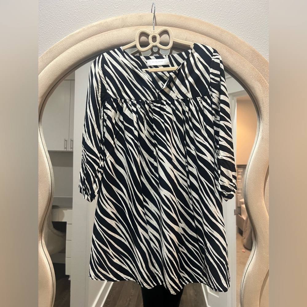 Anine Bing Kids Zebra Dress Small 4/6
